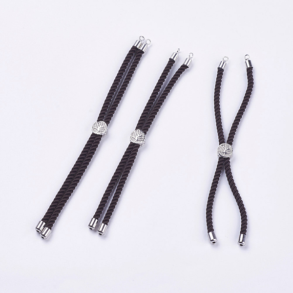 PandaHall Nylon Twisted Cord Bracelet Making, Slider Bracelet Making, with Brass Findings, Cadmium Free & Lead Free, Long-Lasting Plated..., Brown
PandaHall Nylon Twisted Cord Bracelet Making, Slider Bracelet Making, with Brass Findings, Cadmium Free & Lead Free, Long-Lasting Plated..., Brown