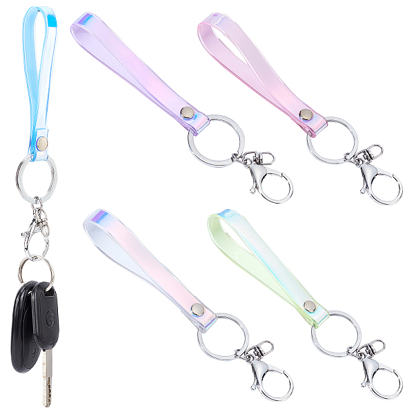 PandaHall AHANDMAKER 5 Pieces Holographic Keychain with Clasp, Colorful Short Wristlet Strap for Keys Wallet Phones, Mini Wrist Lanyard Key..., Multicolor
PandaHall AHANDMAKER 5 Pieces Holographic Keychain with Clasp, Colorful Short Wristlet Strap for Keys Wallet Phones, Mini Wrist Lanyard Key..., Multicolor