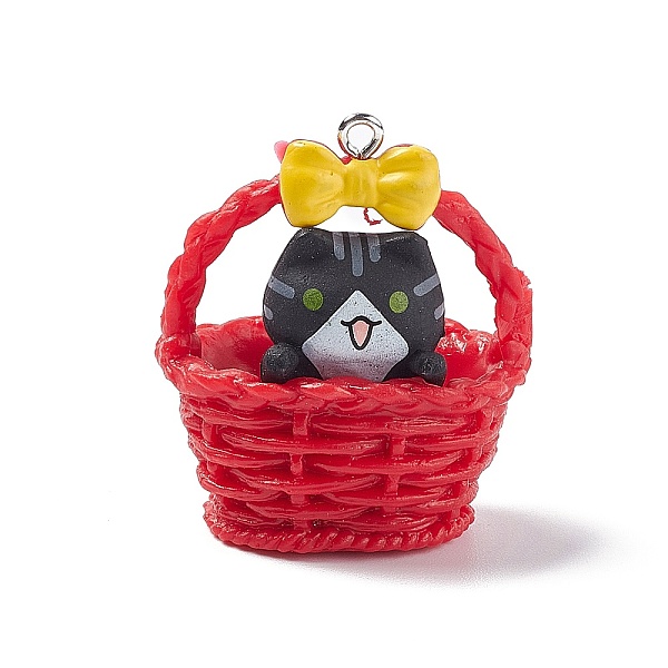 PandaHall Opaque Resin Pendants, Flower Basket Kitten Charms, with Platinum Tone Iron Loops for DIY Necklace, Crimson, 35x31.5x22.5mm, Hole..., Pink
PandaHall Opaque Resin Pendants, Flower Basket Kitten Charms, with Platinum Tone Iron Loops for DIY Necklace, Crimson, 35x31.5x22.5mm, Hole..., Pink