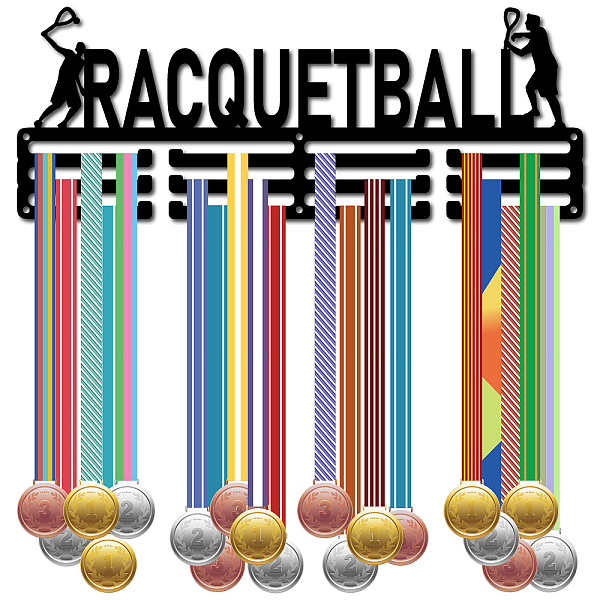 PandaHall Fashion Iron Medal Hanger Holder Display Wall Rack, 3-Line, with Screws, Black, Racquetball, Word, 150x400mm, Hole: 5mm Iron Word...
PandaHall Fashion Iron Medal Hanger Holder Display Wall Rack, 3-Line, with Screws, Black, Racquetball, Word, 150x400mm, Hole: 5mm Iron Word...