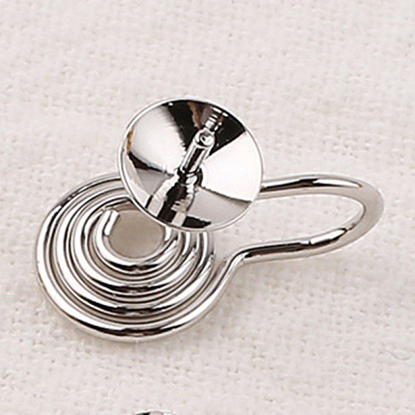 PandaHall Brass Clip-on Earring Findings, for Earring Making, Platinum, 14x12mm Brass
PandaHall Brass Clip-on Earring Findings, for Earring Making, Platinum, 14x12mm Brass
