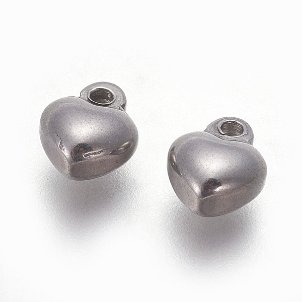PandaHall 304 Stainless Steel Charms, Puffed Heart, Stainless Steel Color, 9x7x4~4.3mm, Hole: 1.5mm 304 Stainless Steel Heart
PandaHall 304 Stainless Steel Charms, Puffed Heart, Stainless Steel Color, 9x7x4~4.3mm, Hole: 1.5mm 304 Stainless Steel Heart