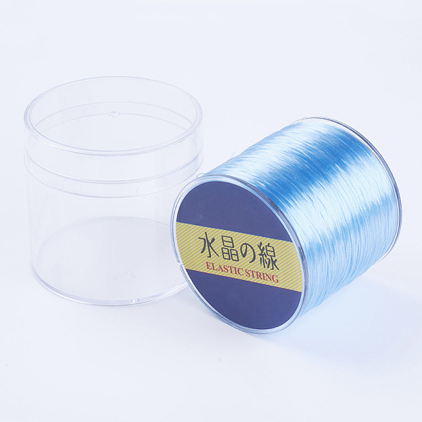 PandaHall Japanese Flat Elastic Crystal String, Elastic Beading Thread, for Stretch Bracelet Making, Light Sky Blue, 0.8mm, 300yards/roll...
PandaHall Japanese Flat Elastic Crystal String, Elastic Beading Thread, for Stretch Bracelet Making, Light Sky Blue, 0.8mm, 300yards/roll...