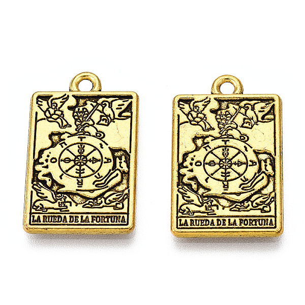 PandaHall Rack Plating Alloy Pendants, Cadmium Free & Nickel Free & Lead Free, Tarot Charms, Antique Golden, Antique Golden, 23.5x14.5x1.5mm...
PandaHall Rack Plating Alloy Pendants, Cadmium Free & Nickel Free & Lead Free, Tarot Charms, Antique Golden, Antique Golden, 23.5x14.5x1.5mm...