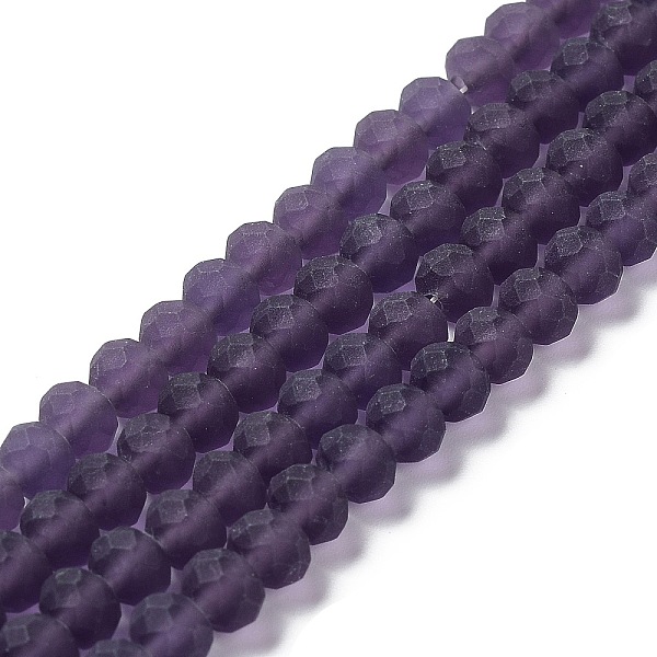 PandaHall Transparent Glass Beads Strands, Faceted, Frosted, Rondelle, Purple, 3.5mm, Hole: 1mm, about 113~115pcs/strand, 32~33cm Glass...
PandaHall Transparent Glass Beads Strands, Faceted, Frosted, Rondelle, Purple, 3.5mm, Hole: 1mm, about 113~115pcs/strand, 32~33cm Glass...