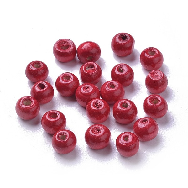 PandaHall Dyed Natural Wood Beads, Round, Lead Free, Red, 8x7mm, Hole: 3mm, about 6000pcs/1000g Maple Wood Round Red
PandaHall Dyed Natural Wood Beads, Round, Lead Free, Red, 8x7mm, Hole: 3mm, about 6000pcs/1000g Maple Wood Round Red
