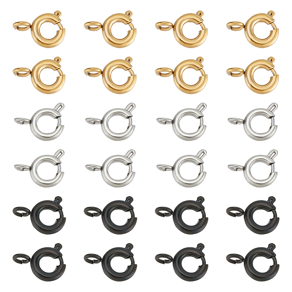 PandaHall Unicraftale 24Pcs 3 Styles Ion Plating(IP) 304 Stainless Steel Spring Ring Clasps, Mixed Color, 5~7.5x1.2~1.5mm, Hole: 1.5mm...
PandaHall Unicraftale 24Pcs 3 Styles Ion Plating(IP) 304 Stainless Steel Spring Ring Clasps, Mixed Color, 5~7.5x1.2~1.5mm, Hole: 1.5mm...