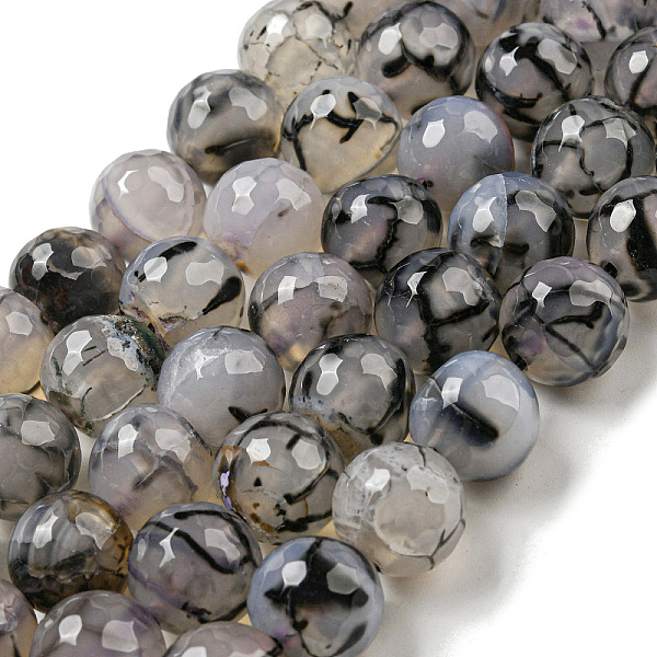 PandaHall Faceted Natural Dragon Veins Agate Beads Strands, Round, Dyed & Heated, Gray, 12mm, Hole: 1.6mm, about 31pcs/strand, 14.76''...
PandaHall Faceted Natural Dragon Veins Agate Beads Strands, Round, Dyed & Heated, Gray, 12mm, Hole: 1.6mm, about 31pcs/strand, 14.76''...