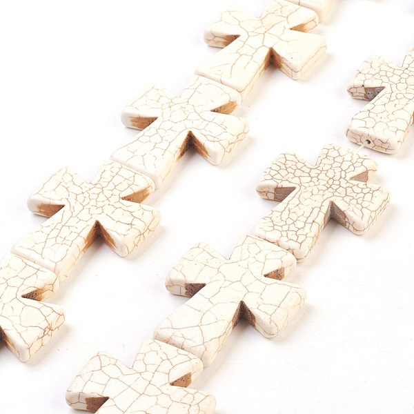 PandaHall Synthetic Turquoise Beads Strands, Dyed, Cross, Beige, 49x40x8mm, Hole: 1mm, about 46pcs/1000g Synthetic Turquoise Cross Yellow
PandaHall Synthetic Turquoise Beads Strands, Dyed, Cross, Beige, 49x40x8mm, Hole: 1mm, about 46pcs/1000g Synthetic Turquoise Cross Yellow