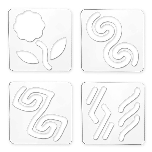 PandaHall Acrylic Earring Handwork Template, Card Leather Cutting Stencils, Square, Clear, Flower Pattern, 152x152x4mm, 4 styles, 1pc/style...
PandaHall Acrylic Earring Handwork Template, Card Leather Cutting Stencils, Square, Clear, Flower Pattern, 152x152x4mm, 4 styles, 1pc/style...