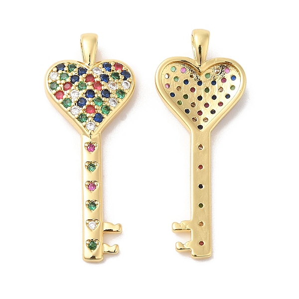 PandaHall Brass Micro Pave Cubic Zirconia Pendants, Heart Key, Real 16K Gold Plated, 35x13.5x4.5mm, Hole: 3.5x2.5mm Brass+Cubic Zirconia Key
PandaHall Brass Micro Pave Cubic Zirconia Pendants, Heart Key, Real 16K Gold Plated, 35x13.5x4.5mm, Hole: 3.5x2.5mm Brass+Cubic Zirconia Key