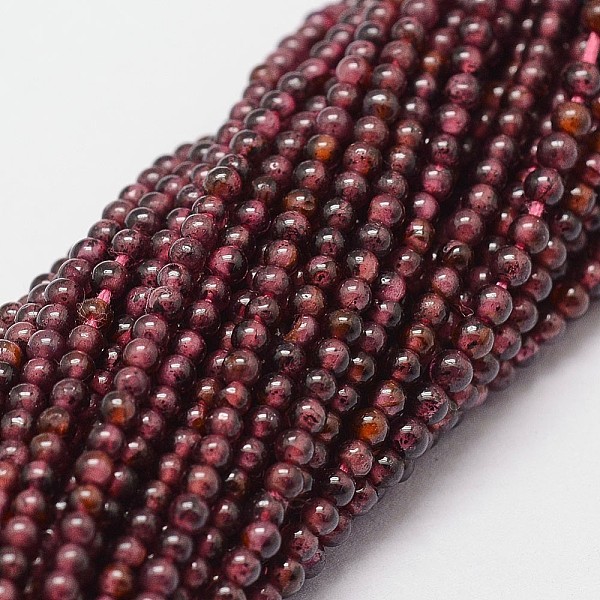 PandaHall Natural Garnet Beads Strands, Round, 2mm, Hole: 0.5mm, about 185pcs/strand, 15 inch Garnet Round
PandaHall Natural Garnet Beads Strands, Round, 2mm, Hole: 0.5mm, about 185pcs/strand, 15 inch Garnet Round