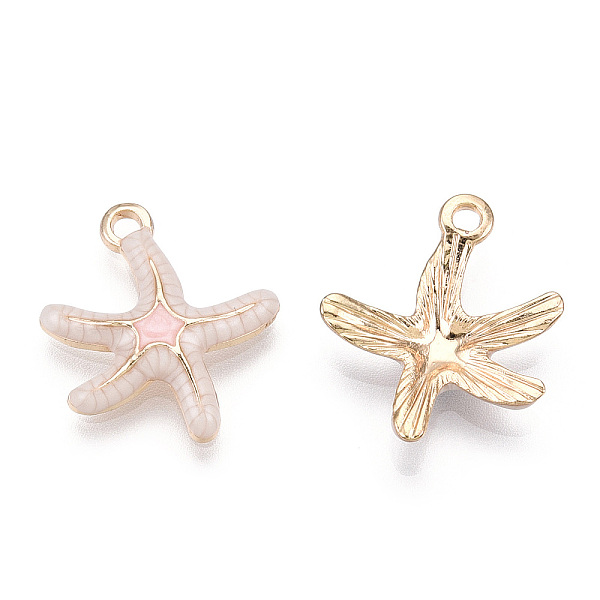 PandaHall Alloy Enamel Pendants, Cadmium Free & Lead Free, Starfish Shape, Light Gold, Old Lace, 19.5x17x3.5mm, Hole: 1.6mm Alloy+Enamel...
PandaHall Alloy Enamel Pendants, Cadmium Free & Lead Free, Starfish Shape, Light Gold, Old Lace, 19.5x17x3.5mm, Hole: 1.6mm Alloy+Enamel...