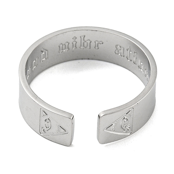 PandaHall 304 Stainless Steel Open Eye Cuff Rings, Eye of Providence Pattern, Stainless Steel Color, 6mm, Inner Diameter: 18mm 304...
PandaHall 304 Stainless Steel Open Eye Cuff Rings, Eye of Providence Pattern, Stainless Steel Color, 6mm, Inner Diameter: 18mm 304...