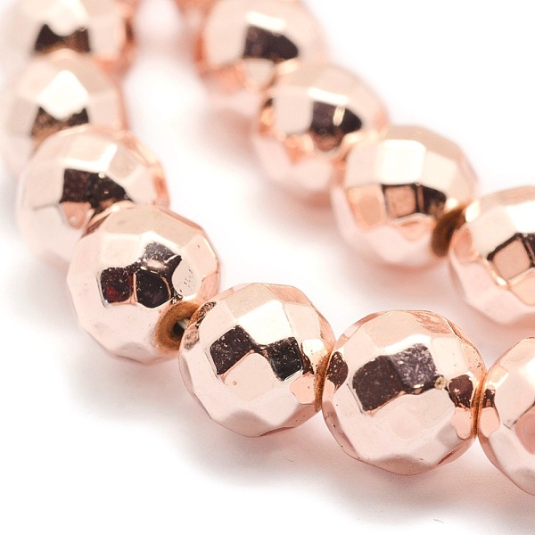 PandaHall Electroplate Non-magnetic Synthetic Hematite Beads Strands, Grade AAA, Long-Lasting Plated, Faceted, Round, Light Rose Gold Plated...
PandaHall Electroplate Non-magnetic Synthetic Hematite Beads Strands, Grade AAA, Long-Lasting Plated, Faceted, Round, Light Rose Gold Plated...
