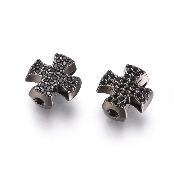 PandaHall Brass Micro Pave Cubic Zirconia Slide Charms, Long-Lasting Plated, Cross, for Religion, Black, Gunmetal, 11.5x11.5x6mm, Hole: 2mm...
PandaHall Brass Micro Pave Cubic Zirconia Slide Charms, Long-Lasting Plated, Cross, for Religion, Black, Gunmetal, 11.5x11.5x6mm, Hole: 2mm...