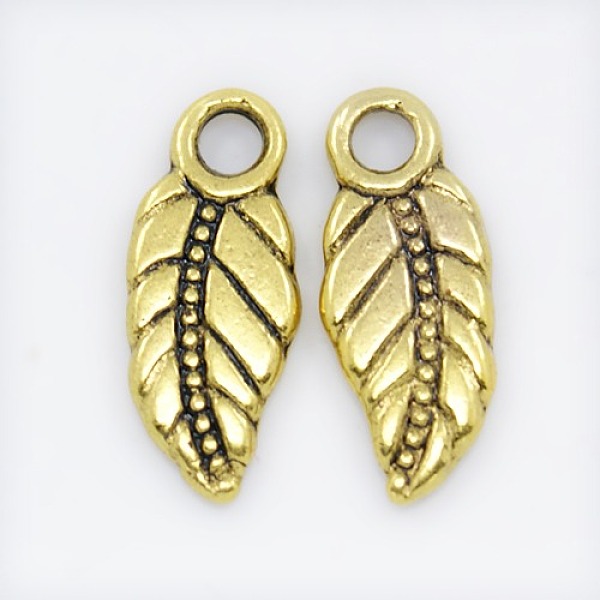 PandaHall Tibetan Style Alloy Pendants, Leaf, Antique Golden, Lead Free and Cadmium Free, 18x7x1mm, Hole: 2mm Alloy Leaf
PandaHall Tibetan Style Alloy Pendants, Leaf, Antique Golden, Lead Free and Cadmium Free, 18x7x1mm, Hole: 2mm Alloy Leaf