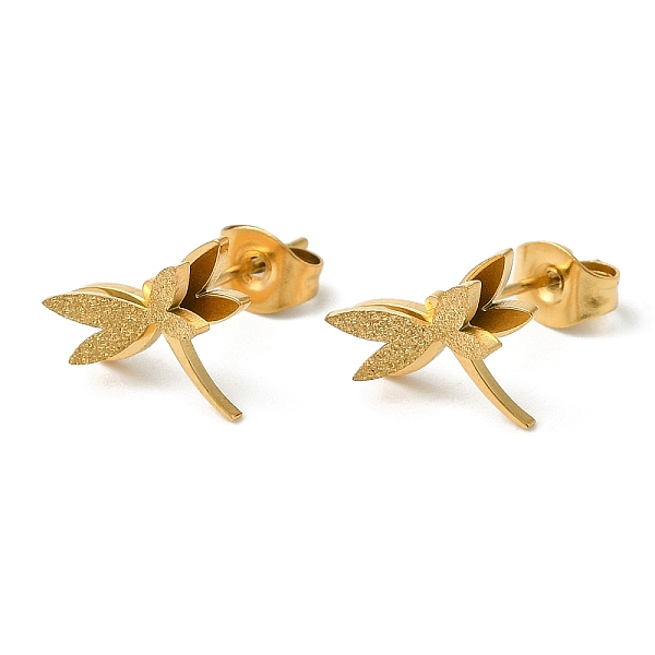PandaHall Ion Plating(IP) 304 Stainless Steel 3D Dragonfly Stud Earrings, Golden, 9x11mm 304 Stainless Steel Dragonfly
PandaHall Ion Plating(IP) 304 Stainless Steel 3D Dragonfly Stud Earrings, Golden, 9x11mm 304 Stainless Steel Dragonfly