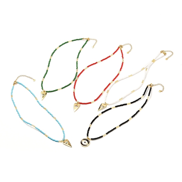 PandaHall Evil Eye Brass Micro Pave Cubic Zirconia Pendant Necklace for Girl Women, Glass Seed Beaded Necklace, Golden, Mixed Color, 16.93..., Multicolor
PandaHall Evil Eye Brass Micro Pave Cubic Zirconia Pendant Necklace for Girl Women, Glass Seed Beaded Necklace, Golden, Mixed Color, 16.93..., Multicolor