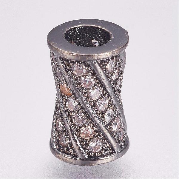 PandaHall Brass Micro Pave Cubic Zirconia Beads, Column, Gunmetal, 9x6mm, Hole: 3mm Brass+Cubic Zirconia Column
PandaHall Brass Micro Pave Cubic Zirconia Beads, Column, Gunmetal, 9x6mm, Hole: 3mm Brass+Cubic Zirconia Column