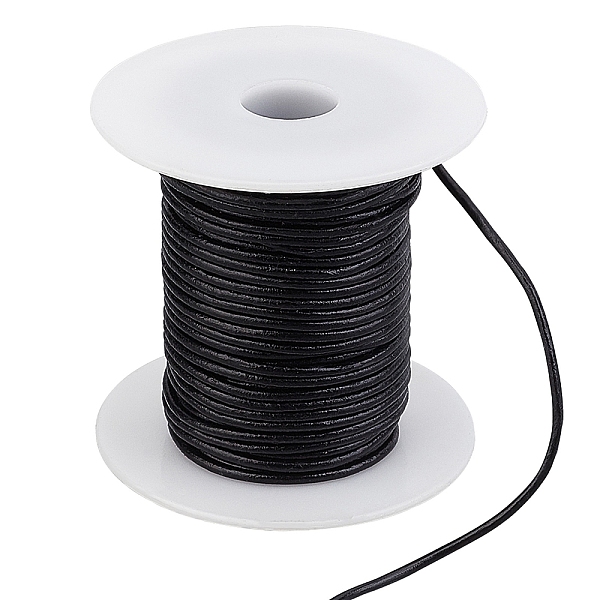 PandaHall Gorgecraft Cowhide Cord, Leather Jewelry Cord, Jewelry DIY Making Material, Black, 1.4~1.6mm, 20m Cowhide Round Black
PandaHall Gorgecraft Cowhide Cord, Leather Jewelry Cord, Jewelry DIY Making Material, Black, 1.4~1.6mm, 20m Cowhide Round Black