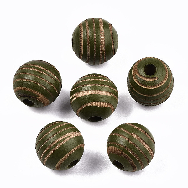 PandaHall Painted Natural Wood Beads, Laser Engraved Pattern, Round with Zebra-Stripe, Dark Olive Green, 15.5~16.5x15mm, Hole: 4mm Schima...
PandaHall Painted Natural Wood Beads, Laser Engraved Pattern, Round with Zebra-Stripe, Dark Olive Green, 15.5~16.5x15mm, Hole: 4mm Schima...