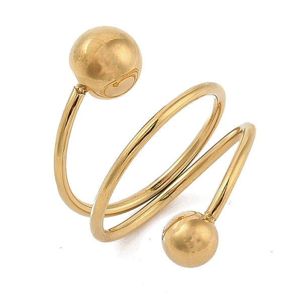 PandaHall Ion Plating(IP) 304 Stainless Steel Wire Wrap Spiral Cuff Rings for Women, Real 18K Gold Plated, Inner Diameter: 17mm 304...
PandaHall Ion Plating(IP) 304 Stainless Steel Wire Wrap Spiral Cuff Rings for Women, Real 18K Gold Plated, Inner Diameter: 17mm 304...