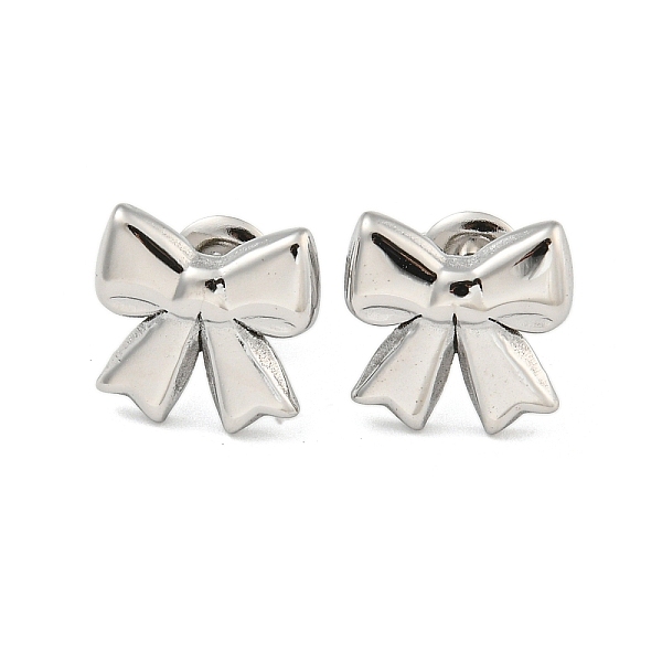 PandaHall 304 Stainless Steel Stud Earrings for Women, Bowknot, Stainless Steel Color, 11.5x12mm 304 Stainless Steel Bowknot
PandaHall 304 Stainless Steel Stud Earrings for Women, Bowknot, Stainless Steel Color, 11.5x12mm 304 Stainless Steel Bowknot