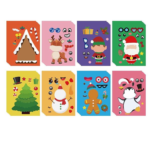 PandaHall 48 Sheets 8 Styles Christmas Paper Make a Face Stickers, Make Your Own Self Adhesive Funny Decals, for Kid Art Craft, Christmas..., Multicolor
PandaHall 48 Sheets 8 Styles Christmas Paper Make a Face Stickers, Make Your Own Self Adhesive Funny Decals, for Kid Art Craft, Christmas..., Multicolor