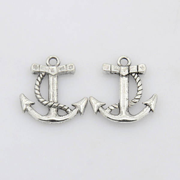 PandaHall Tibetan Style Alloy Pendants, Lead Free and Cadmium Free, Anchor, Antique Silver, 23.5x21x3mm, Hole: 2.5mm Alloy Anchor & Helm
PandaHall Tibetan Style Alloy Pendants, Lead Free and Cadmium Free, Anchor, Antique Silver, 23.5x21x3mm, Hole: 2.5mm Alloy Anchor & Helm