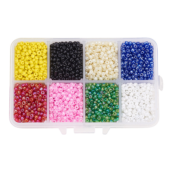 PandaHall 8/0 Round Glass Seed Beads, Mixed Style, Mixed Color, 3mm, Hole: 0.8mm, about 4200pcs/box Glass Multicolor
PandaHall 8/0 Round Glass Seed Beads, Mixed Style, Mixed Color, 3mm, Hole: 0.8mm, about 4200pcs/box Glass Multicolor