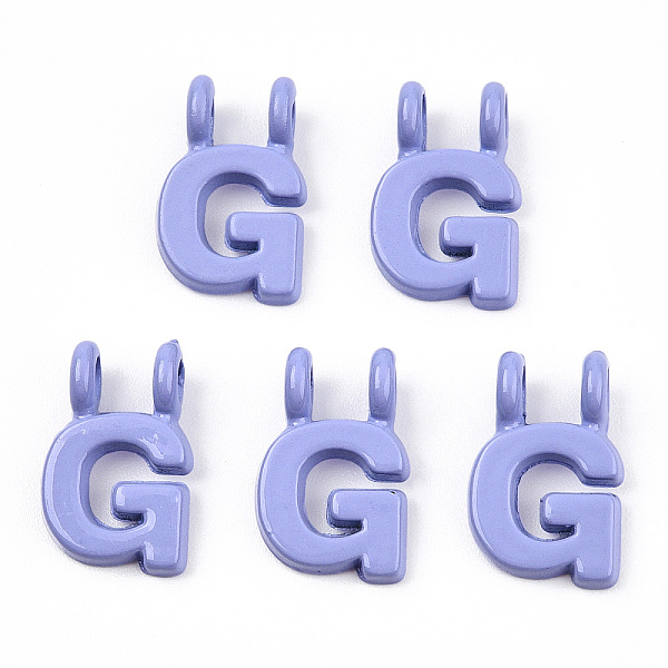 PandaHall Rack Plating Spray Painted Alloy 2-Loop Link Pendants, Letter Charms, Lead Free & Nickel Free & Cadmium Free, Letter.G, 14x9x2mm..., Purple
PandaHall Rack Plating Spray Painted Alloy 2-Loop Link Pendants, Letter Charms, Lead Free & Nickel Free & Cadmium Free, Letter.G, 14x9x2mm..., Purple