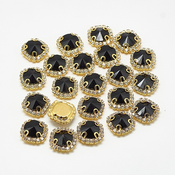 PandaHall Sew on Rhinestone, Multi-strand Links, Glass Rhinestones, with Brass Findings, Garments Accessories, Cone, Golden, Black...
PandaHall Sew on Rhinestone, Multi-strand Links, Glass Rhinestones, with Brass Findings, Garments Accessories, Cone, Golden, Black...