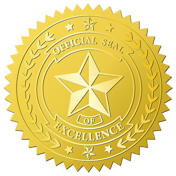 PandaHall 12 Sheets Self Adhesive Gold Foil Embossed Stickers, Round Dot Medal Decorative Decals for Envelope Card Seal, Star, Size: about...
PandaHall 12 Sheets Self Adhesive Gold Foil Embossed Stickers, Round Dot Medal Decorative Decals for Envelope Card Seal, Star, Size: about...