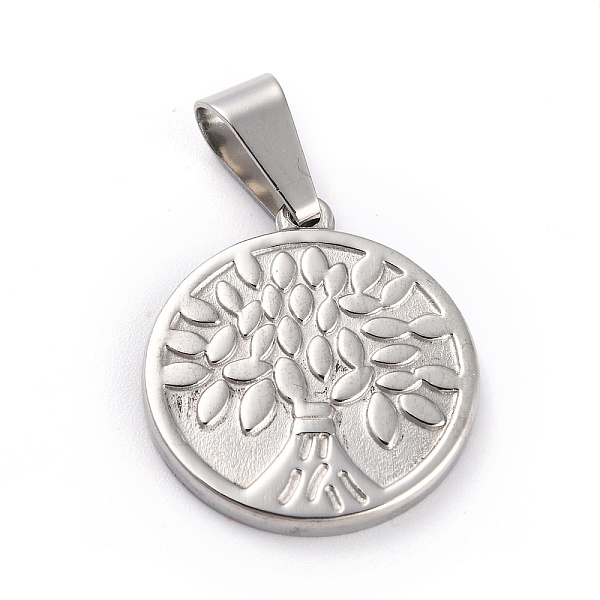 PandaHall 304 Stainless Steel Pendant, Flat Round with Tree of Life, Stainless Steel Color, 27.5x24.5x2.5mm, Hole: 6.5x11mm 304 Stainless...
PandaHall 304 Stainless Steel Pendant, Flat Round with Tree of Life, Stainless Steel Color, 27.5x24.5x2.5mm, Hole: 6.5x11mm 304 Stainless...