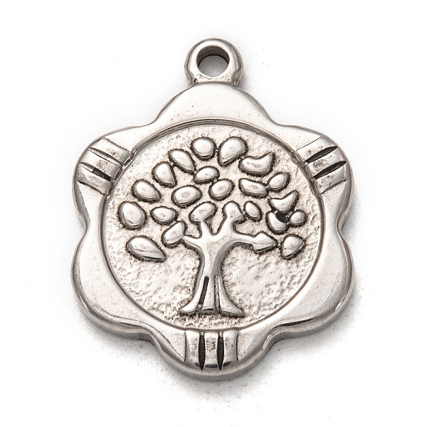 PandaHall 304 Stainless Steel Pendants, Flower with Tree of Life, Stainless Steel Color, 23x18.5x2.5mm, Hole: 1.5mm 304 Stainless Steel...
PandaHall 304 Stainless Steel Pendants, Flower with Tree of Life, Stainless Steel Color, 23x18.5x2.5mm, Hole: 1.5mm 304 Stainless Steel...