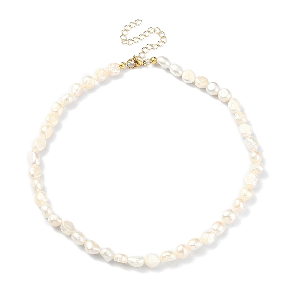 PandaHall Natural Pearl Beaded Necklace, Golden Brass Jewelry for Women, White, 15-1/4 inch(38.7cm) Pearl White
PandaHall Natural Pearl Beaded Necklace, Golden Brass Jewelry for Women, White, 15-1/4 inch(38.7cm) Pearl White