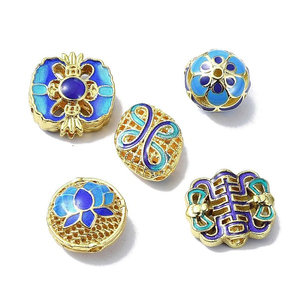 PandaHall Handmade Cloisonne Beads, with Enamel, Mixed Color, 10.5~16x11.5~15.5x4~13.5mm, Hole: 1.4~2mm Brass Mixed Shapes Multicolor
PandaHall Handmade Cloisonne Beads, with Enamel, Mixed Color, 10.5~16x11.5~15.5x4~13.5mm, Hole: 1.4~2mm Brass Mixed Shapes Multicolor