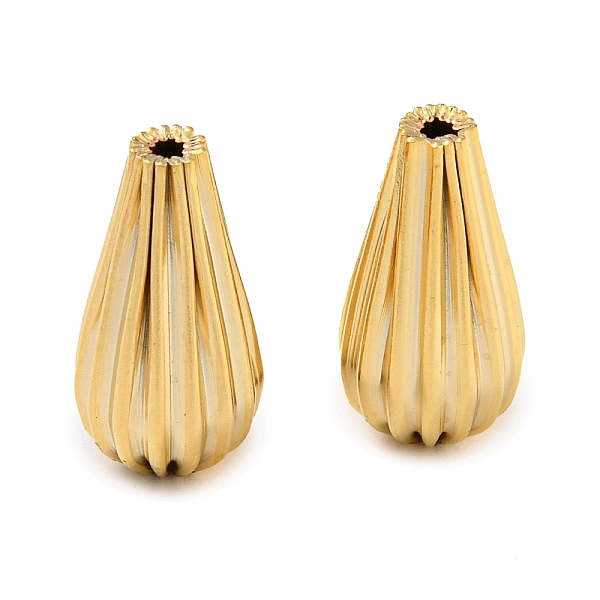 PandaHall Rack Plating Eco-friendly Brass Beads, Cadmium Free & Lead Free, Corrugated Teardrop, Real 24K Gold Plated, 13.5x7mm, Hole: 2mm...
PandaHall Rack Plating Eco-friendly Brass Beads, Cadmium Free & Lead Free, Corrugated Teardrop, Real 24K Gold Plated, 13.5x7mm, Hole: 2mm...