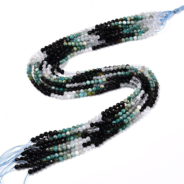 PandaHall Natural Mixed Gemstone Beads Strands, Round Beads, Faceted, 4x4mm, Hole: 0.6mm, about 104~108pcs/strand, 15.35''~15.75''(39~40cm)...
PandaHall Natural Mixed Gemstone Beads Strands, Round Beads, Faceted, 4x4mm, Hole: 0.6mm, about 104~108pcs/strand, 15.35''~15.75''(39~40cm)...