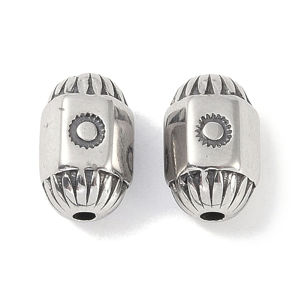 PandaHall 16 Surgical Stainless Steel Beads, Oval with Sun, Antique Silver, 12x7.5x7mm, Hole: 1.8mm 316 Surgical Stainless Steel Oval
PandaHall 16 Surgical Stainless Steel Beads, Oval with Sun, Antique Silver, 12x7.5x7mm, Hole: 1.8mm 316 Surgical Stainless Steel Oval