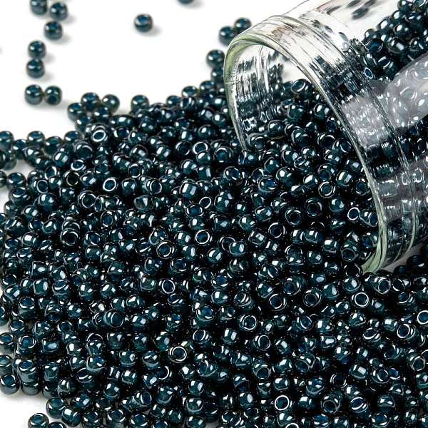 PandaHall TOHO Round Seed Beads, Japanese Seed Beads, (374) Transparent Luster Emerald Green/ Denim Blue, 11/0, 2.2mm, Hole: 0.8mm, about...
PandaHall TOHO Round Seed Beads, Japanese Seed Beads, (374) Transparent Luster Emerald Green/ Denim Blue, 11/0, 2.2mm, Hole: 0.8mm, about...