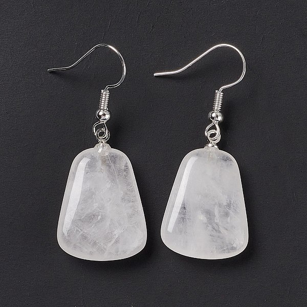 PandaHall Natural Quartz Crystal Trapezoid Dangle Earrings, Platinum Brass Jewelry for Women, 41mm, Pin: 0.7mm Quartz Crystal
PandaHall Natural Quartz Crystal Trapezoid Dangle Earrings, Platinum Brass Jewelry for Women, 41mm, Pin: 0.7mm Quartz Crystal