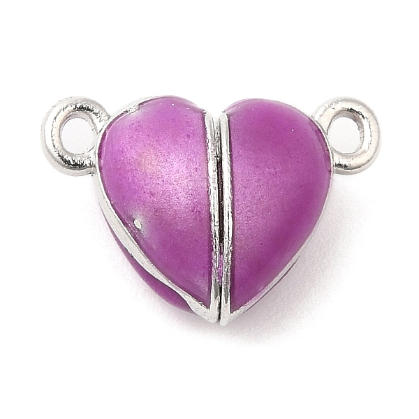 PandaHall Heart Alloy Enamel Magnetic Clasps, for Couple Jewelry Bracelets Pendants Necklaces Making, Platinum, Orchid, 10x15x7mm, Hole..., Purple
PandaHall Heart Alloy Enamel Magnetic Clasps, for Couple Jewelry Bracelets Pendants Necklaces Making, Platinum, Orchid, 10x15x7mm, Hole..., Purple
