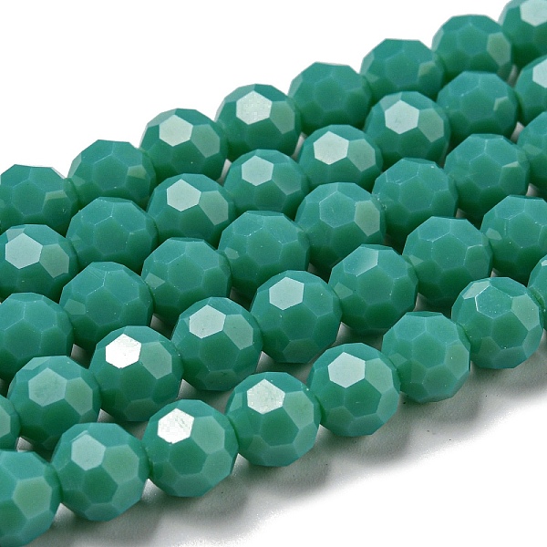 PandaHall Opaque Glass Beads Stands, Faceted(32 Facets), Round, Green, 8mm, Hole: 1mm, about 65~67pcs/strand, 49~50cm Glass Round Green
PandaHall Opaque Glass Beads Stands, Faceted(32 Facets), Round, Green, 8mm, Hole: 1mm, about 65~67pcs/strand, 49~50cm Glass Round Green
