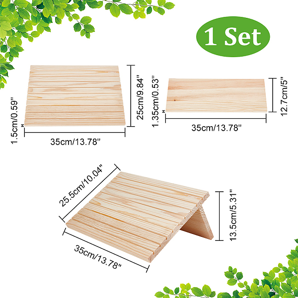 PandaHall 9-Slot Wood Slant Back Earring Display Card Stands, Rectangle, Bisque, 35x25.5x13.5cm, Notch: 3mm Wood Orange
PandaHall 9-Slot Wood Slant Back Earring Display Card Stands, Rectangle, Bisque, 35x25.5x13.5cm, Notch: 3mm Wood Orange