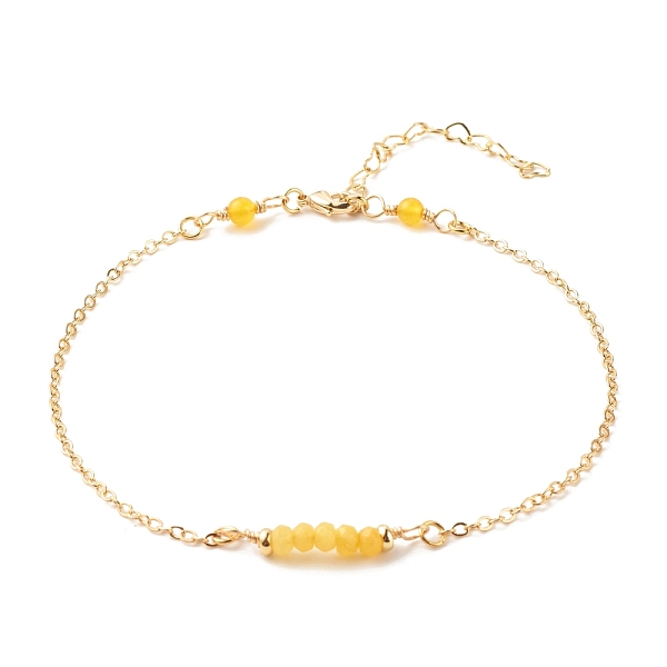 PandaHall Natural Dyed Malaysia Jade Link Anklets for Women, Brass Chain Anklets, Golden, Gold, 10-1/4 inch(26cm), 2mm Malaysia Jade Gold
PandaHall Natural Dyed Malaysia Jade Link Anklets for Women, Brass Chain Anklets, Golden, Gold, 10-1/4 inch(26cm), 2mm Malaysia Jade Gold