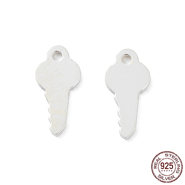 PandaHall 925 Sterling Silver Charms, Key, Silver, 9.5x4.5x0.5mm, Hole: 0.9mm Sterling Silver Key
PandaHall 925 Sterling Silver Charms, Key, Silver, 9.5x4.5x0.5mm, Hole: 0.9mm Sterling Silver Key