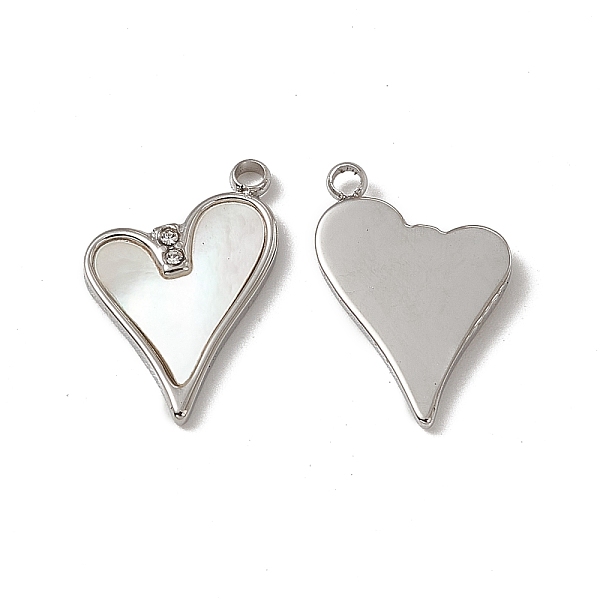 PandaHall Shell Pendants, Heart Charms, with 201 Stainless Steel Findings and Crystal Rhinestone, Stainless Steel Color, 17x12x2mm, Hole...
PandaHall Shell Pendants, Heart Charms, with 201 Stainless Steel Findings and Crystal Rhinestone, Stainless Steel Color, 17x12x2mm, Hole...