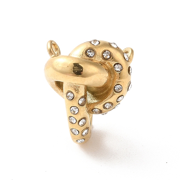 PandaHall 304 Stainless Steel Pendants, with Crystal Rhinestone, Twist Charm, Real 14K Gold Plated, 17x13x10.5mm, Hole: 1.5mm Stainless..., Clear
PandaHall 304 Stainless Steel Pendants, with Crystal Rhinestone, Twist Charm, Real 14K Gold Plated, 17x13x10.5mm, Hole: 1.5mm Stainless..., Clear